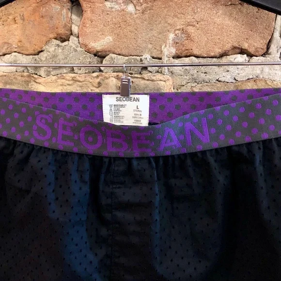 SEOBEAN MENS BLACK MESH SHORTS SIDE SPLITS WITH SNAPS ATHLETIC BEACH TRUNKS - Picture 14 of 14